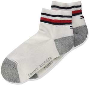 Tommy Hilfiger Men's Socks (Pack of 2), sizes 3- 8, white/black, £5 @ Amazon
