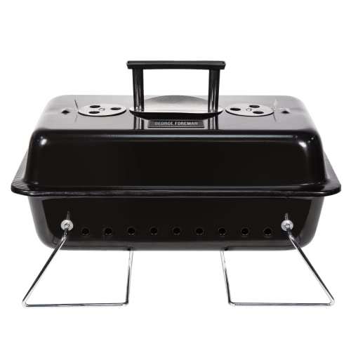 George Foreman GFPTBBQ1003B Go Anywhere Toolbox Charcoal BBQ, Portable, Sturdy Foldable Legs, Lightweight, Camping, Black £29.99 @ Amazon