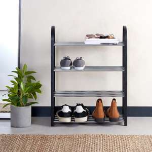 4 Tier Shoe Rack £5 Free Click & Collect in Limited Locations @ Dunelm