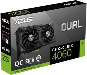 Asus, GeForce RTX 4060, 8GB GDDR6 Memory, Clock 2505 MHz, OC Clock 2535 MHz Graphics Card - w/Code, Sold By Box UK (UK Mainland)