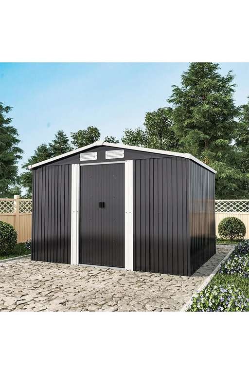 Large Metal Garden Tool Storage Shed - Sold & delivered by Living and Home