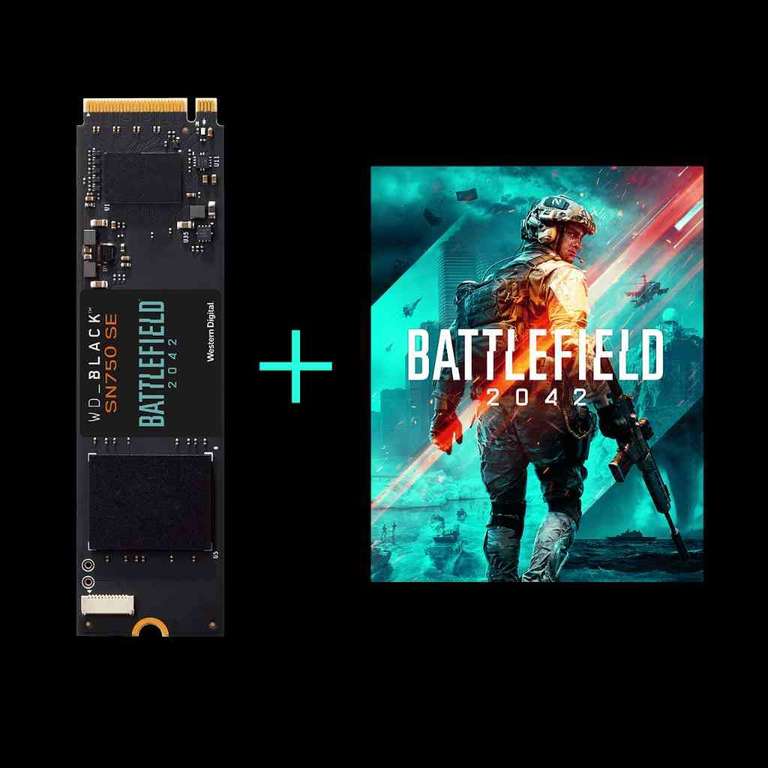 WD_BLACK SN750 1TB SE NVMe SSD Battlefield 2042 PC Game Code Bundle (+Possible TCB 8.5%) £76.99 Delivered at Western Digital