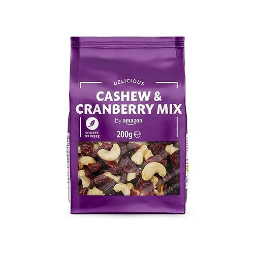 Amazon Cashew and Cranberry Mix, 1400g (7 Packs of 200g - £7.80 (10% voucher + 15% S&S).