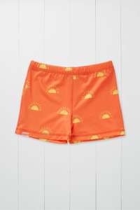 Sun Print Kids Shortie Swim Shorts - With Code