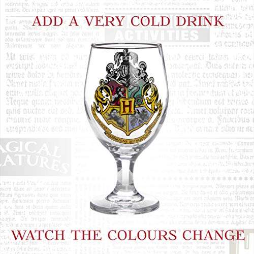 Paladone Harry Potter Hogwarts Crest Colour Change Tumbler Drinking Glass - Used - Like New £7.93 @ Amazon Warehouse