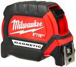 Milwaukee ‎4932464599 Premium Magnetic Tape Measure HP5Mg/27, Red/Black