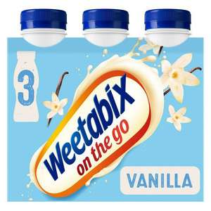 Weetabix On the Go Breakfast Drink Vanilla 3x250ml - £1.20 @ Sainsbury's (Cromwell Road, London)