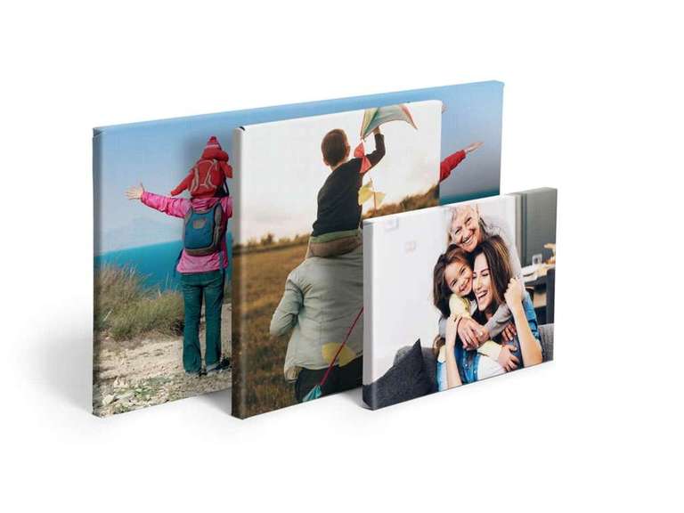 20cm or 25cm x 20cm Personalised Canvas £4.13 delivered via app with code @ Optimal Print