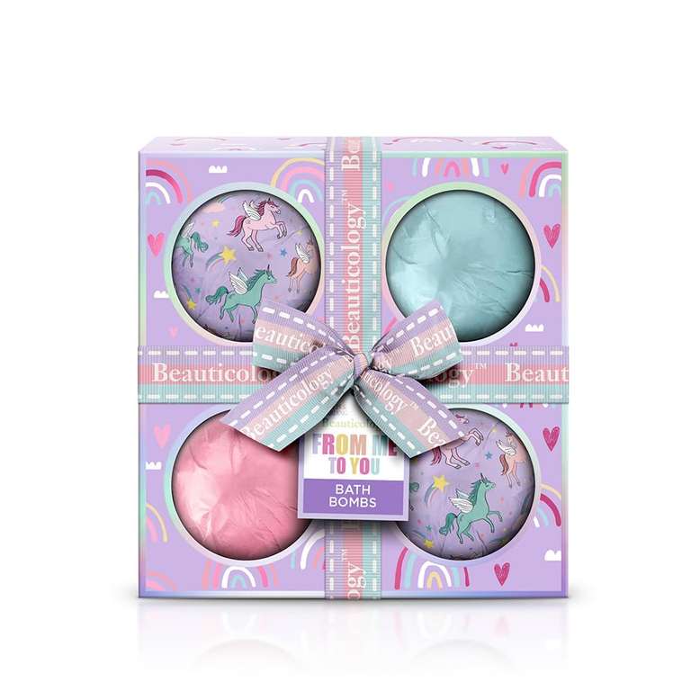 Baylis & Harding Beauticology From Me To You Bath Bombs Gift Set (Pack of 1) - Vegan Friendly