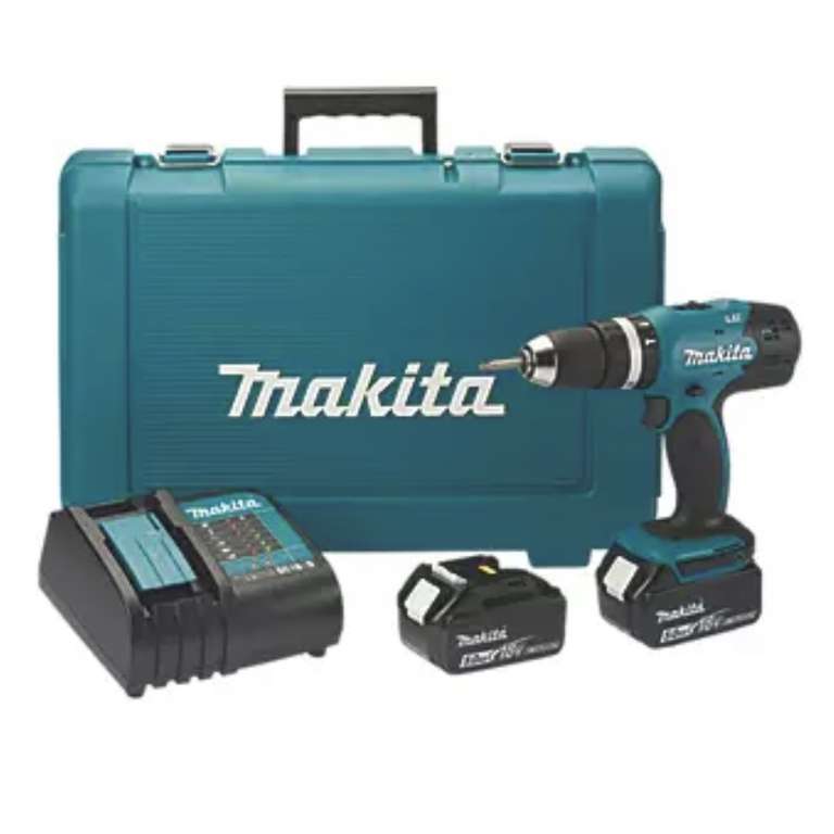 Makita 18V LXT Combi Drill with 2x5A 
