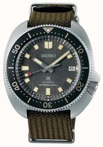 Seiko Prospex 1970 SPB237J1 Khaki Fabric Strap Diver's Watch with code