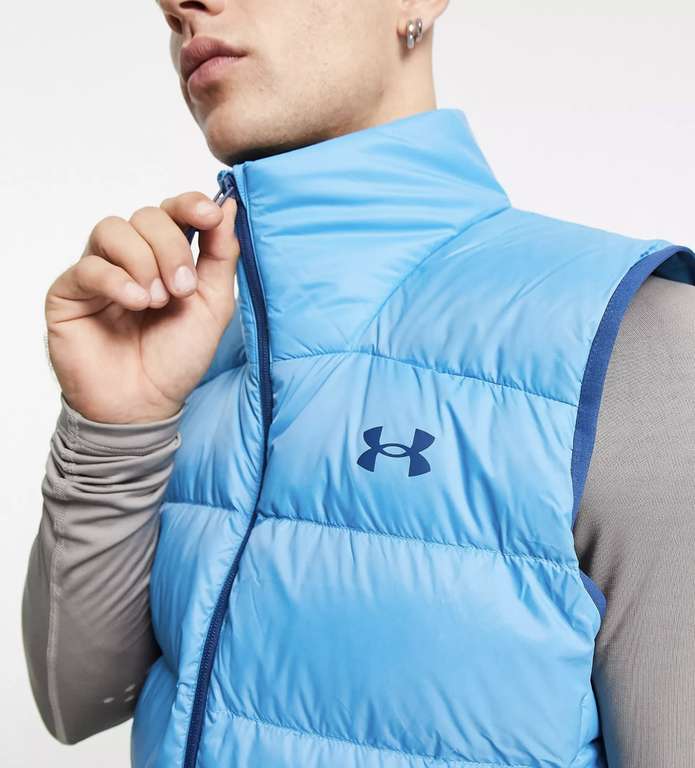 Blue Under Armour down filled Gillet body warmer, M & L