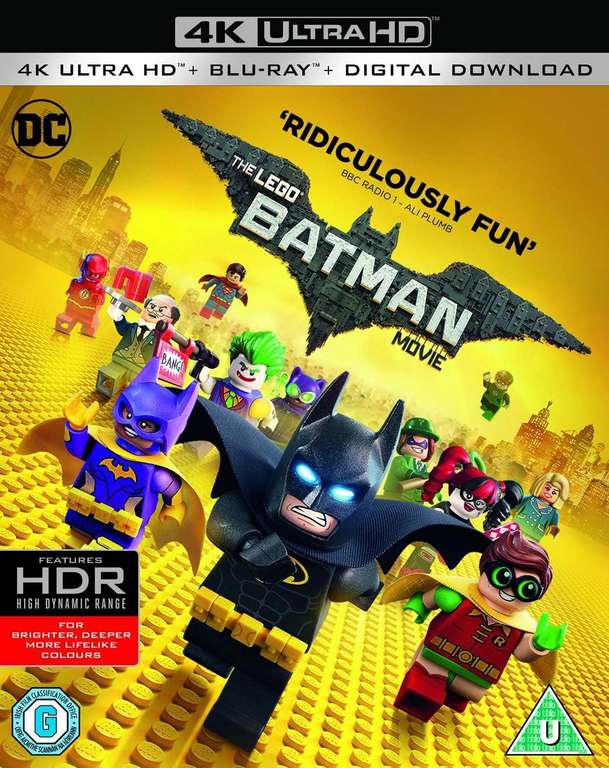 Lego Batman Movie 4k Blu Ray Pre-Owned (Free Click & Collect)