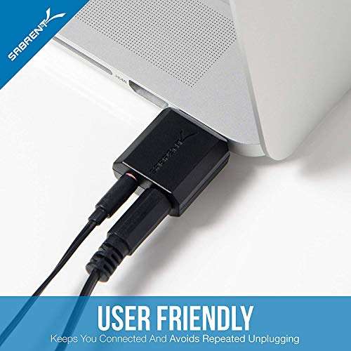 SABRENT USB to 3.5mm Double Jack Audio Adapter - £4.97 with voucher @ Amazon / Store4PC-UK