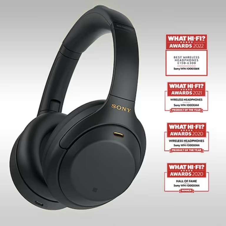 Sony XM4 Noise Cancelling headphones - £219 @ Currys