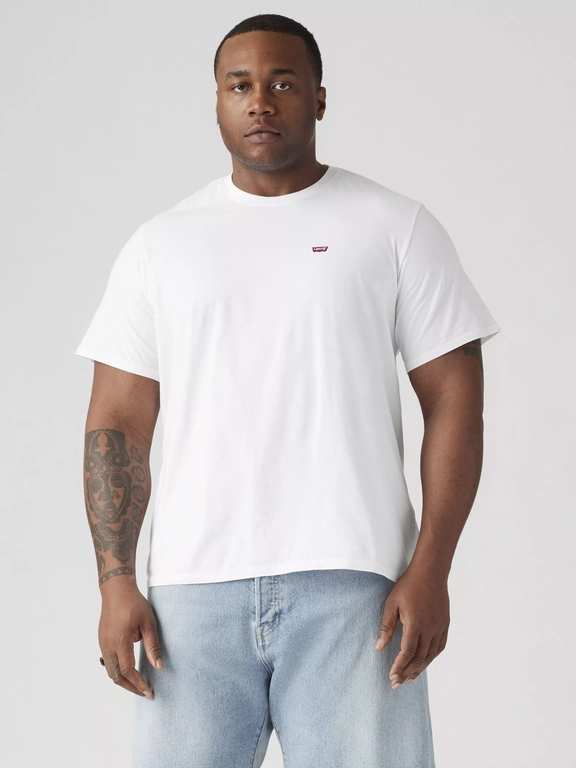 Levi's Big & Tall Original T-Shirt, White, Size 1XL-2XL, C&C £2.95