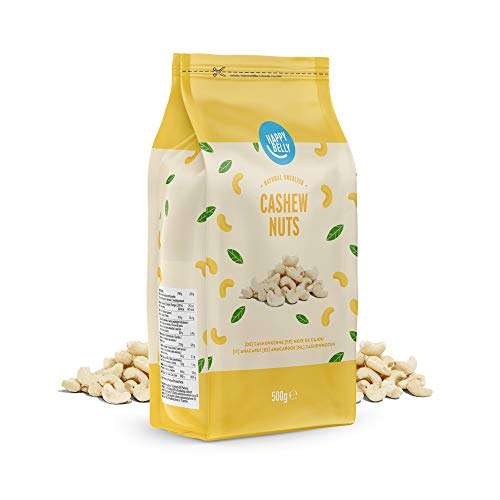 Amazon Brand - Happy Belly Whole Cashews, 500 g £5.17, £4.91 via Subscribe & Save + 20% S+S voucher @ Amazon