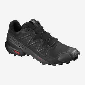 Salomon Mens Speedcross 5 Black running shoes - size from 6.5 to 12.5 £75 delivered @ Trekitt