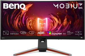 BenQ Mobiuz EX3415R 34" UWQHD144Hz Curved Gaming Monitor - NEW, £487.44 delivered using code (UK Mainland) @ eBay/box-deals