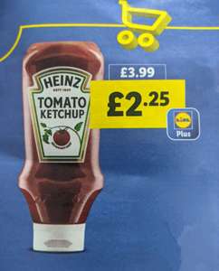 Heinz Tomato Ketchup 800ml £2.25 with Lidl Plus