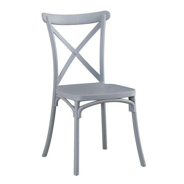 Bruce Bistro Chair - Grey £28 free click & collect @ Homebase