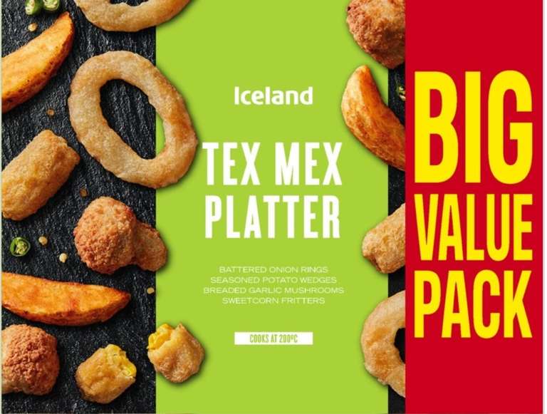 Iceland Tex Mex Platter 1kg (Online Only)
