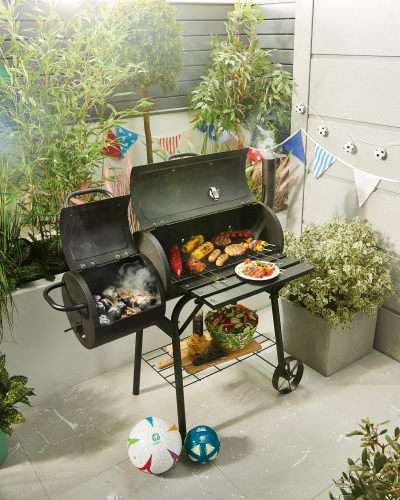 Gardenline Smoker BBQ for £59.99 with code + £3.95 delivery @ Aldi