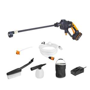 Worx Hydroshot Cordless Pressure Washer Full Kit, Battery/Fast Charger - £99 + Free Click & Collect @ Homebase