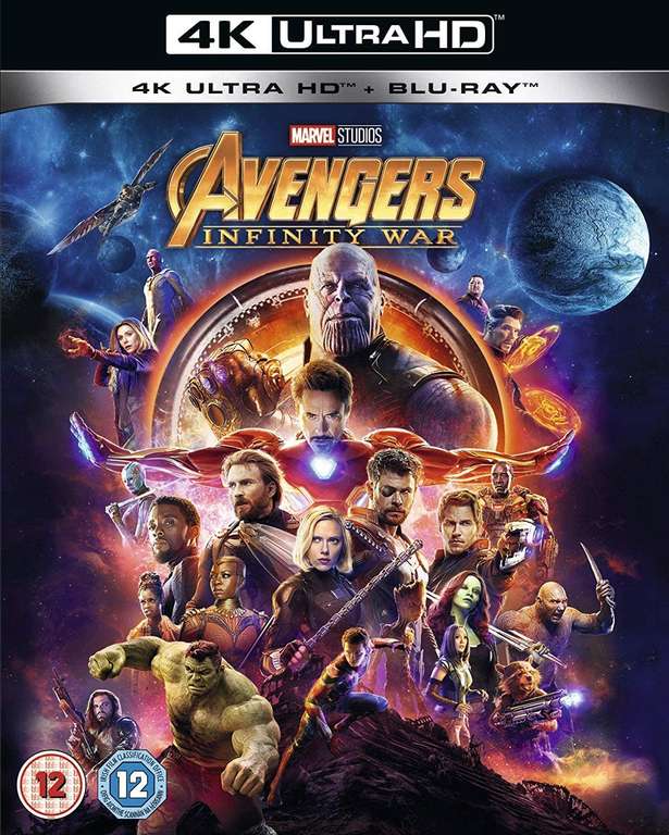 Marvel Studios Avengers: Infinity War [4K Ultra HD + Blu-ray] [2018] [Region Free]