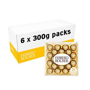 Ferrero Rocher Chocolate Hamper Gift Box, Pack of 6 x 24, 144 Pieces £32.04 @ Amazon