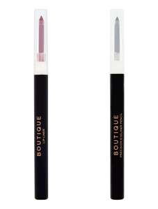 Boutique Precision Eyeliner Pencil Black/Boutique Lip Liner Burgundy