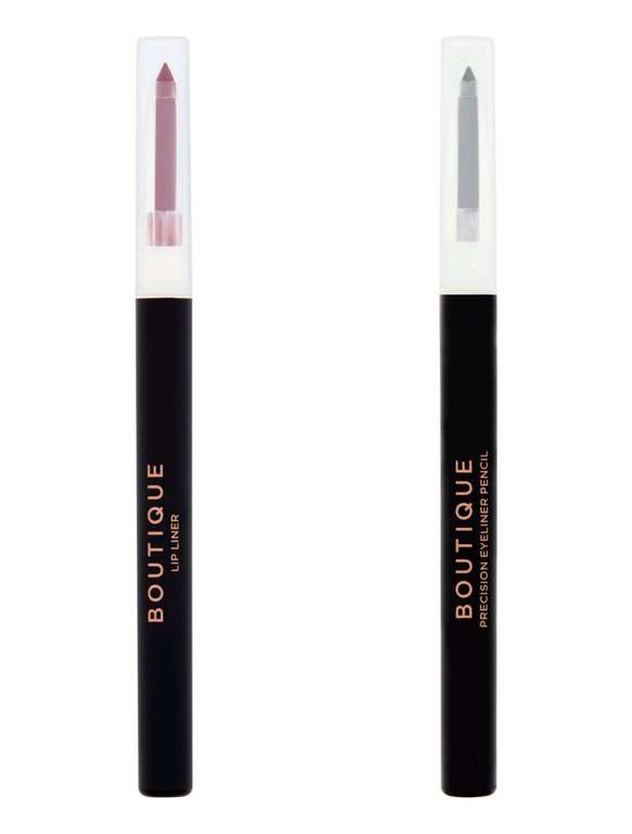 Boutique Precision Eyeliner Pencil Black/Boutique Lip Liner Burgundy