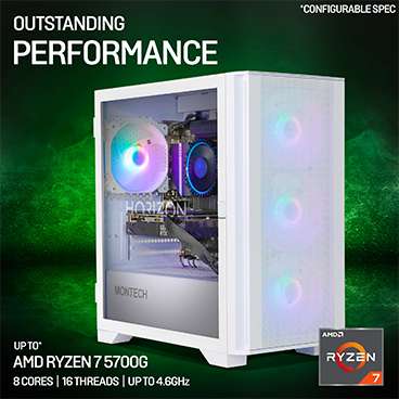 Horizon Thunder Gaming PC Ryzen 7 5700G / 32GB/ 1TB/RTX 4070 /DIABLO IV bundle - No OS + Gaming Headset £1090.99 delivered using code @ CCL