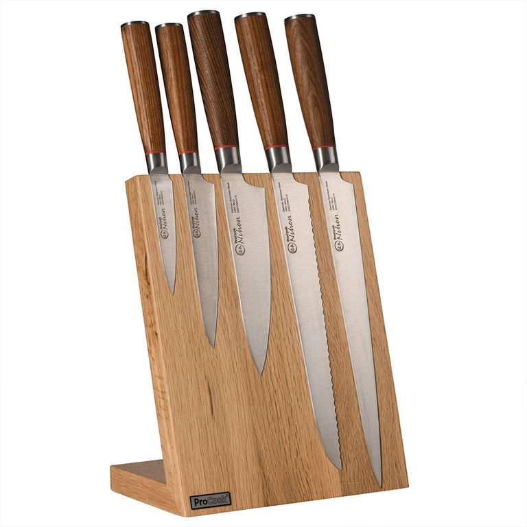 Nihon X50 Knife Set 5 Piece and Magnetic Block - £99 @ ProCook