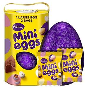 Cadbury Mini Eggs Large Chocolate Easter Egg & two mini egg bags, 232g Pack of four