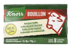Knorr Bouillon Stock Cubes Beef / Chicken / Lamb 8x9g = 72g Packs 49p Each Instore @ Home Bargains Derby City Center