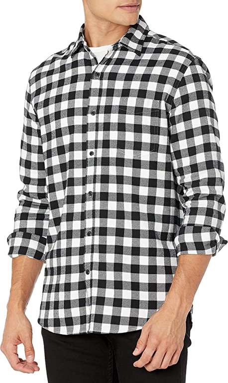 Amazon Essentials Men's Long-Sleeve d Flannel Shirt - £5.41 (Size S) @ Amazon