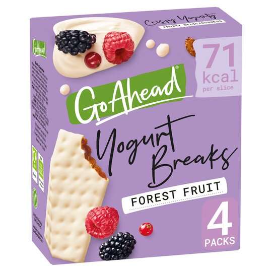 Go Ahead Yogurt Break Forest Fruit 4 Pack 142G - Clubcard price