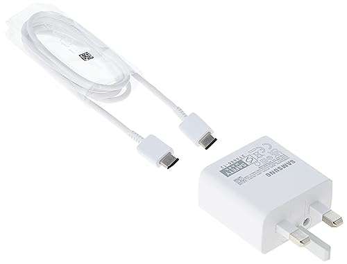 Samsung Galaxy Official 15W Adaptive Fast Charger (without USB-C to C Data Cable), White