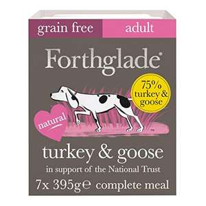 7 x 395g Forthglade National Trust Wet Dog Food Grain Free Turkey & Goose with vegetables £8.07 / £7.26 S&S or £6.86 w/ 15% voucher @ Amazon