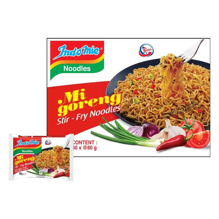 Indomie Mi Goreng Stir Fry Noodles, 40 x 80g - £13.49 at Costco