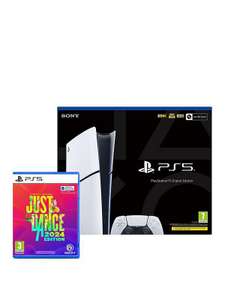 Playstation 5 Digital Edition (model group - slim) & Just Dance 2024 (Code in Box)