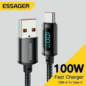 Essager USB Type C Cable 7A 100W £3.63 / 49p Welcome Deal @ AliExpress Digitaling Store