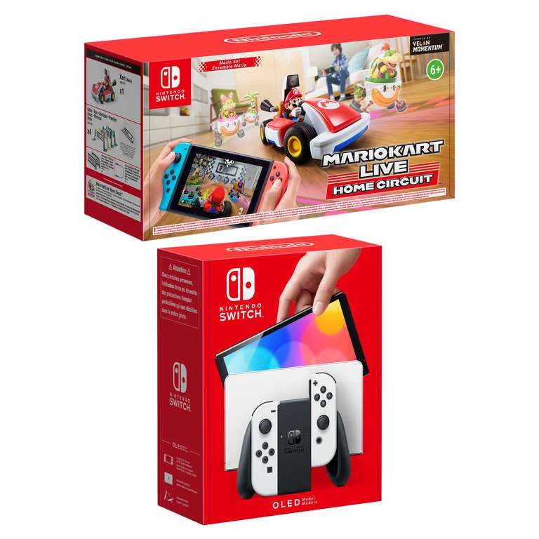 Nintendo Switch OLED with Free Mario Kart Live Home Circuit or Legend of Zelda Skyward Sword £309.99 @ My Nintendo Store