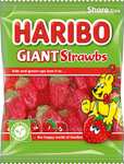 Haribo Giant Strawbs 160g - 96p / 86p S&S