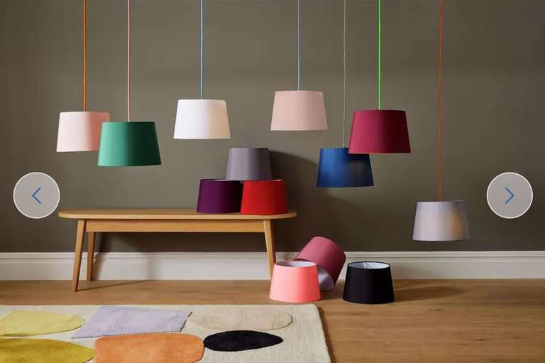 Argos Home Taper Light Shade - 4 Colours Available, Free Click & Collect