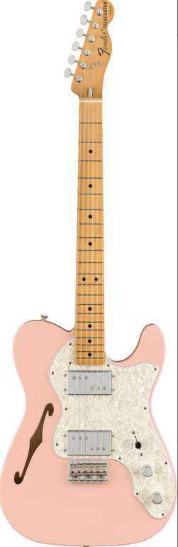 Fender Limited Edition Vintera 70s Telecaster Thinline Shell Pink £829 @ guitarguitar