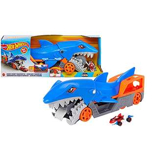Hot Wheels Shark Chomp Transporter Playset with One 1:64 Scale Car for Kids 4 to 8 Years Old - GVG36 £11.99 Click & Collect @ Smyths Toys
