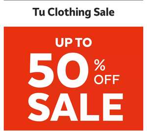 Up to 50% off Men’s, Women’s & Children’s TU clothing sale + free click & collect