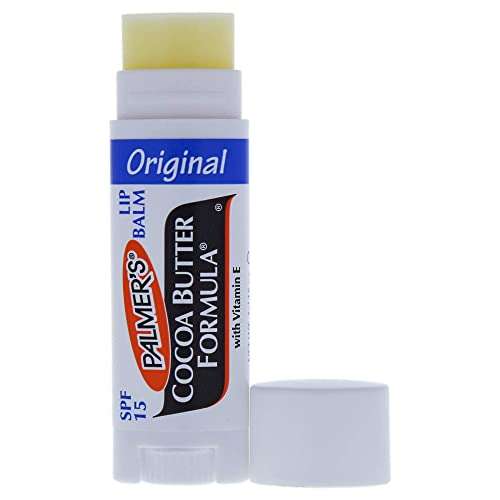 Palmers Cocoa Butter Ultra Moisturizing Lip Balm with SPF15 Stick, 4 g £1.85 / £1.76 with Subscribe and Save at Amazon